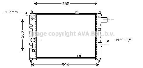 AVA QUALITY COOLING Радиатор, охлаждение двигателя OL2052